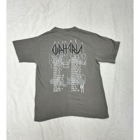 Vintage 1999 Def Leppard Euphoria Tour T-Shirt Men's Size Medium Band Tee - Picture 7 of 7